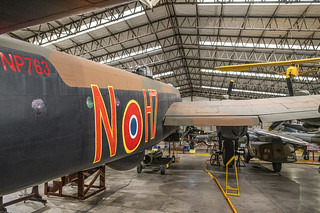 Inside the Canadian Memorial T2 Hangar - Handley Page Halifax Mk III