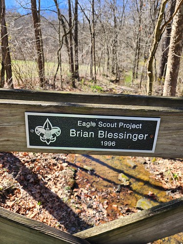 Eagle Scout Project This wonderful hiking trail is in Ferdinand State Forest, Indiana.  
There were not many people hiking here this day as it was a tad chilly.  We had a great walk and David hit some golf balls.  He hit 16 and picked 16 up.  Beautiful day.

Interestingly enough, immediately adjacent to this trail there is a random trash dumping ground complete with GE Refrigerator doors (along with the ice maker), a filing cabinet and some chicken wire.  I can understand the frustration with the refrigerator and ice maker.  

The Eagle Scouts (and the Blessinger family) have made enormous contributions to this park and countless others, clearing and marking trails for other to follow.  We enjoyed this one very much - thank you, Brian!

The Eagles - I Can&#039;t Tell You Why:  &lt;a href=&quot;https://www.youtube.com/watch?v=Odcn6qk94bs&quot; rel=&quot;noreferrer nofollow&quot;&gt;www.youtube.com/watch?v=Odcn6qk94bs&lt;/a&gt;

