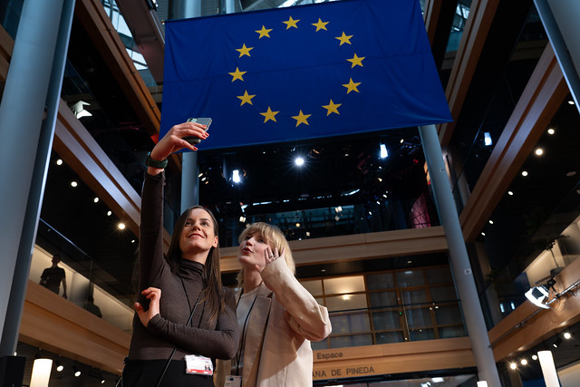 Content creators at the European Parliament