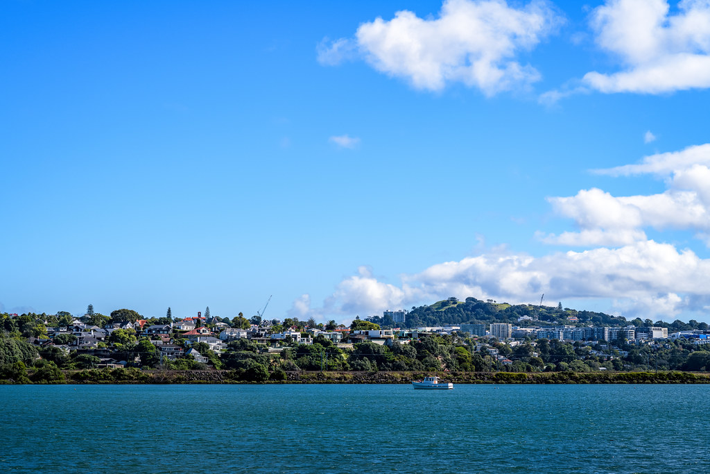 backend view of Maungawhau (Mt Eden) from Orakei Basin