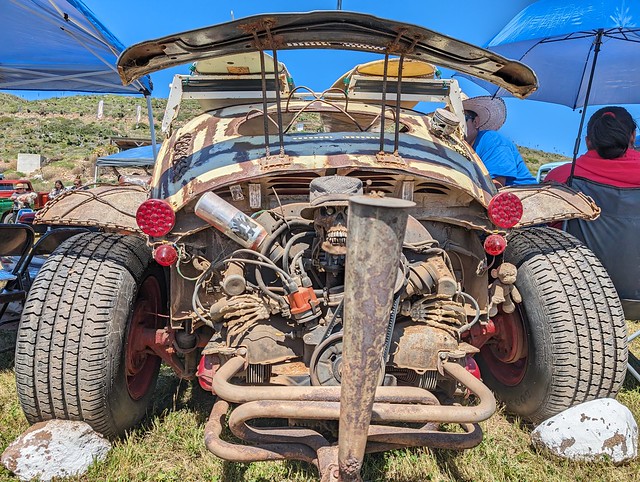 Rusty Baja Bug 3, vintage car rally, La Bufadora, Ensenada, Baja California Sur, Mexico