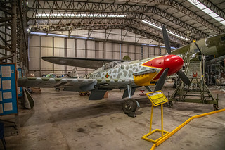 Inside the Canadian Memorial T2 Hangar - Messerschmitt Bf109 G-6