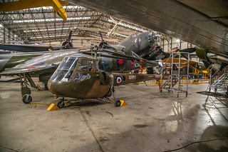 Inside the Canadian Memorial T2 Hangar - Saro Skeeter AOP12