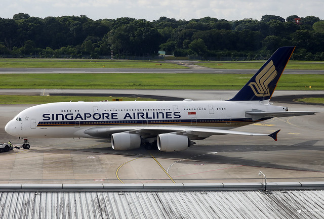 9V-SKQ Airbus A.380-841, Singapore Airlines, Changi Airport, Singapore