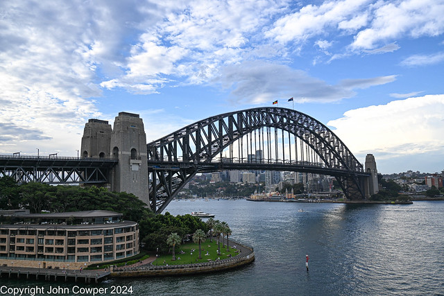 Around Australia - The Journey Begins - From the aft deck - The Sydney Harbour Bridge