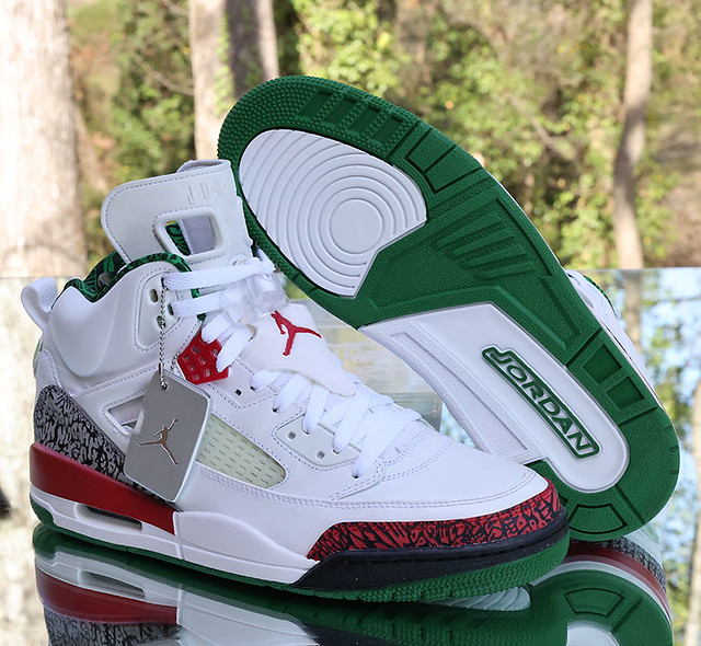 Air Jordan Spizike OG 2014 Men’s Size 11 White Varsity Red Green 315371-125