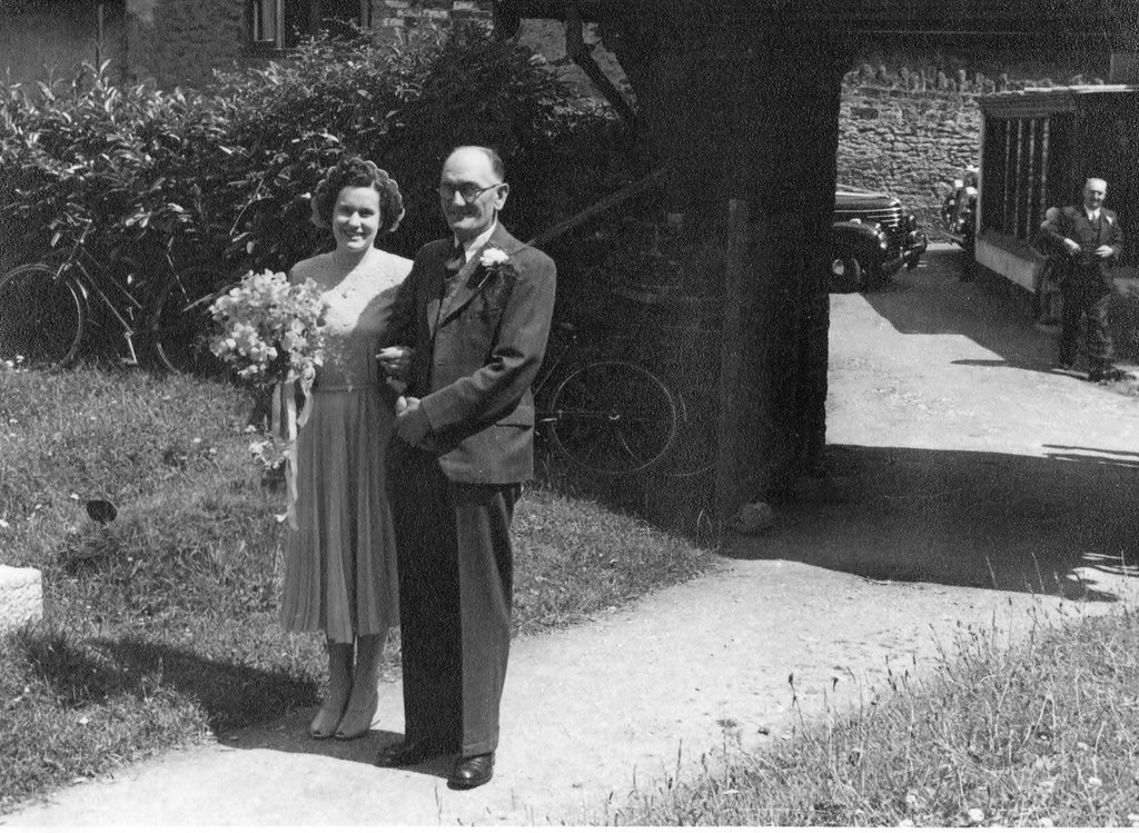 Wedding 14 July 1951, All Saints' Church, Combeinteignhead, Newton Abbot Devon