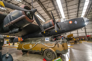Inside the Canadian Memorial T2 Hangar - Handley Page Halifax Mk III