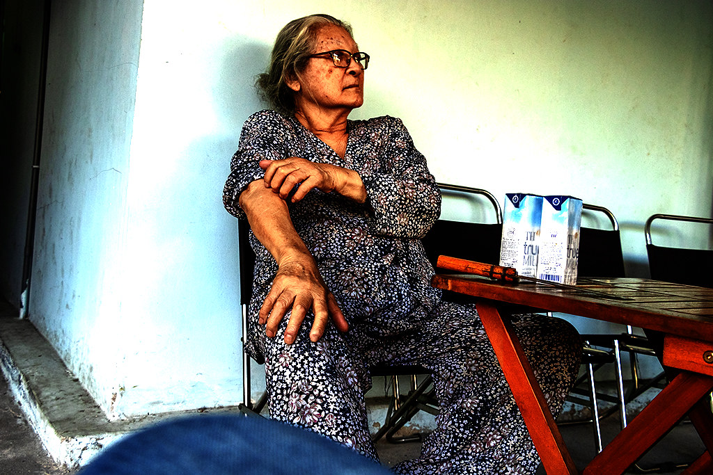 Old woman at Cafe Dang on Co Giang on 3-19-24--Vung Tau copy