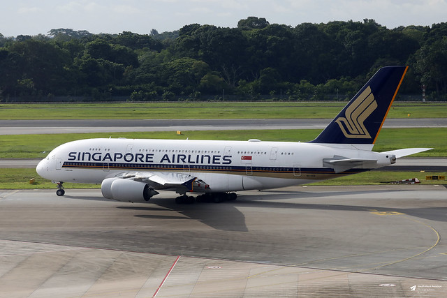 9V-SKQ Airbus A.380-841, Singapore Airlines, Changi Airport, Singapore