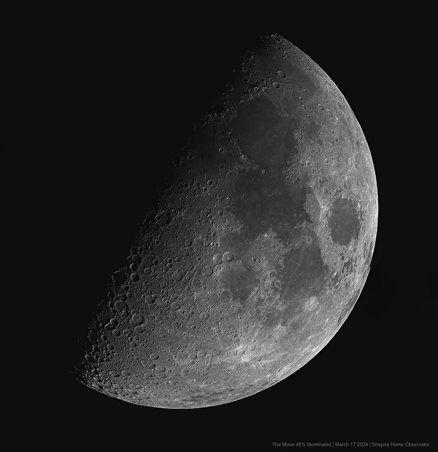 The Moon 46% Illuminated