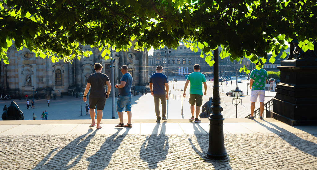 Dresden – Brühlsche Terrasse – echte Kerle