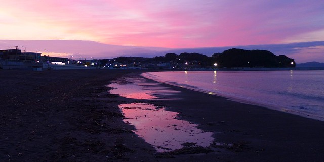 purple sunrise - enoshima