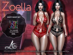 ❤ Zoella, Sheer Net, checkered ,Booty Short Set, 70+ Colors,Plus FX Hud