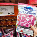 Four-Pound Bags Of Craisins Much cheaper at Costco than at Key Food!