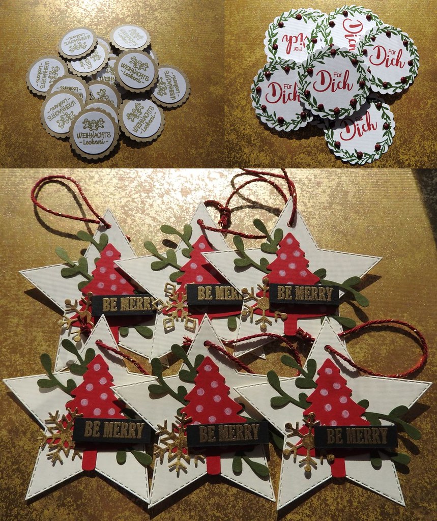 Homecrafted christmas tags - Weihnachts-Tags selbstgemacht