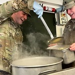 IMG_2787 Spc. Garrett Kaiser (left) and Spc. Shelby Jo Brown (right) prepare the pasta portion of their breaded shrimp lunch for critique during the 56th Philip A. Connelly culinary competition at their Eau Claire armory on March 17, 2024. This Wisconsin Army National Guard unit was just one of four units that made it to the final level of the competition for fiscal year 24. (U.S. National Guard photo by Sgt. Nina Kowalkowski)