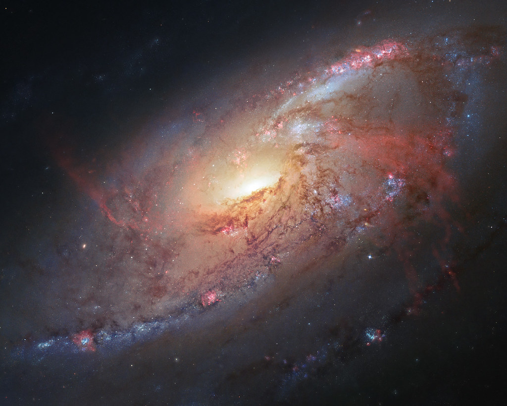 Hubble view of Messier 106