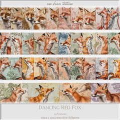 -siss boom textures-dancing red fox 34 count