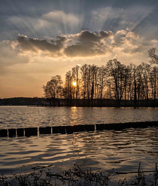 Sunset on the Long Lake near Müggelheim