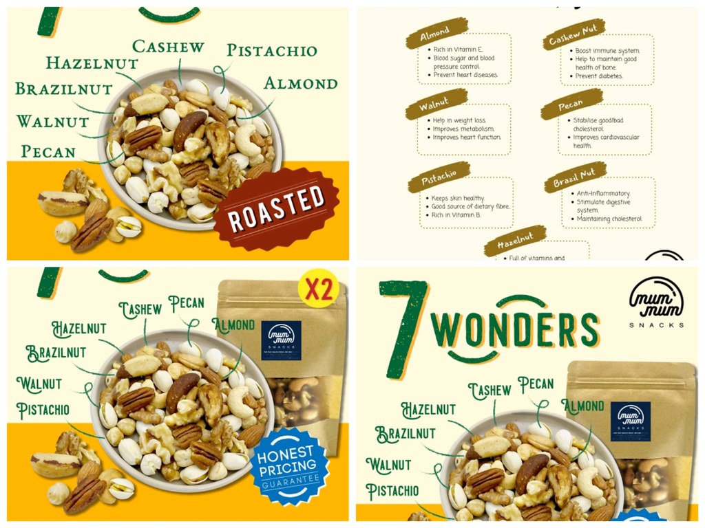 七種堅果 7 Wonders Mixed Nuts 500g rm$47.70 @ Mum Mum Snacks in 蝦皮購物 Shopee