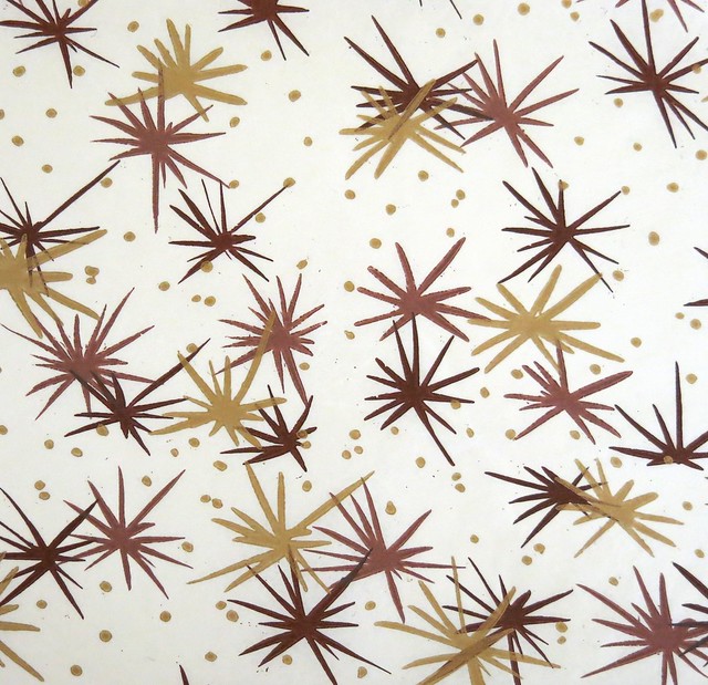 Vintage Starburst Gift Wrap - maker unknown but I think it might be Cascade