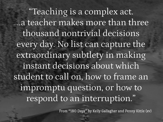 Educational Postcard: Teaching is a complex act.
