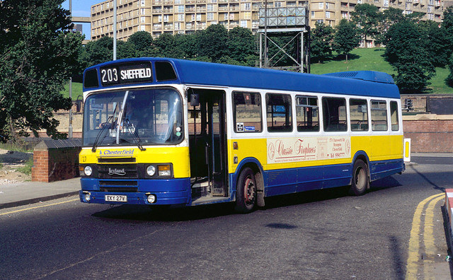 [Chesterfield Transport] 27 (EKY 27V) in Sheffield on service 203 - John Carter
