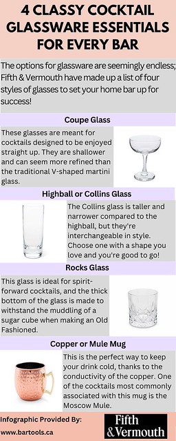 4 Classy Cocktail Glassware Essentials for Every Bar