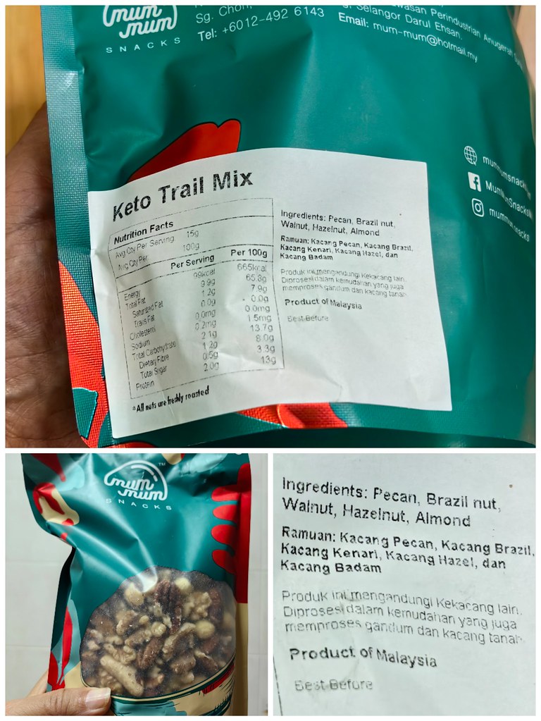 酮烤堅果 Keto Roasted Trail Mix 500g rm$49.60 @ Mum Mum Snacks in 蝦皮購物 Shopee