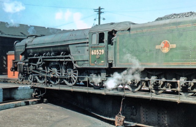 Peppercorn Class A2 4-6-2 60529 PEARL DIVER at Haymarket shed.
