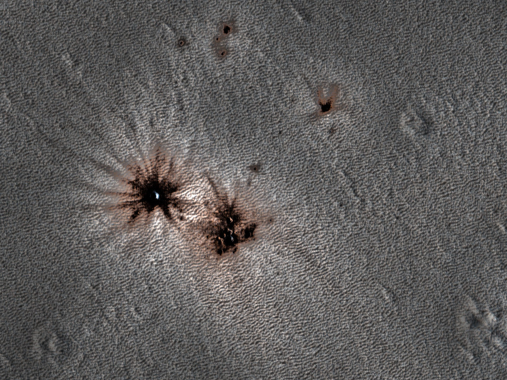 More New Craters on Mars, variant