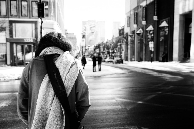 City Chill: Candid Monochrome Street View