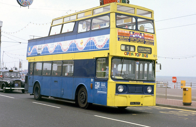 [Fylde Borough Transport] 51 (OBA 227C) in Blackpool on service 1 - John Carter