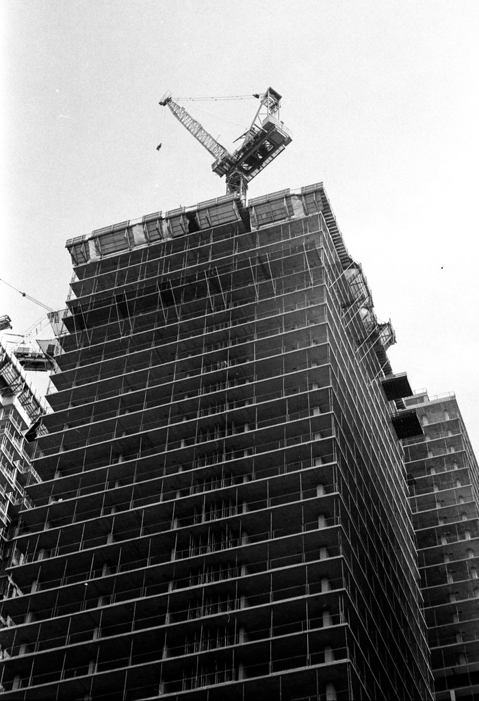 Broadway Hi Rise Construction Crane