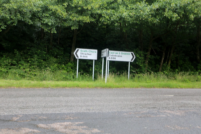 A886 and B866 northern junction
