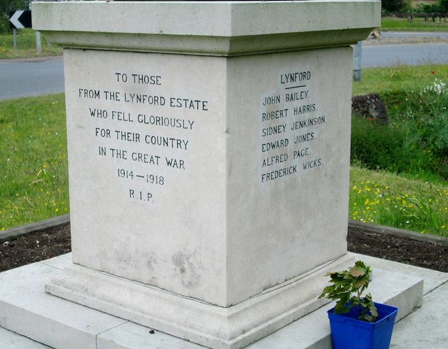 Mundford War Memorial Names