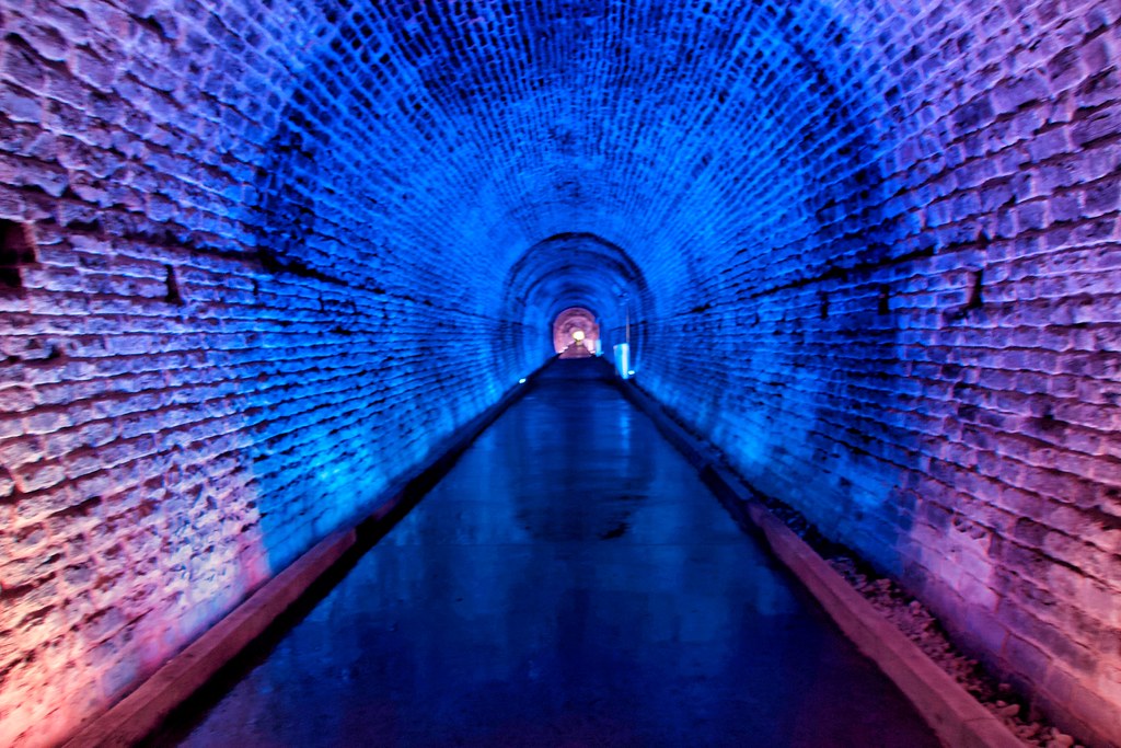 Brockville  Ontario - Canada -  Philips Light Show -  365 days a year - Former train tunnel