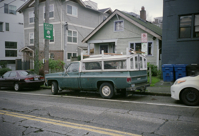Old GMC with a fancy cap - Lower Queen Anne, Seattle