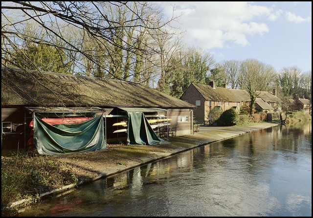 A year in film - day 43 - The rowing club, and canalside cottages