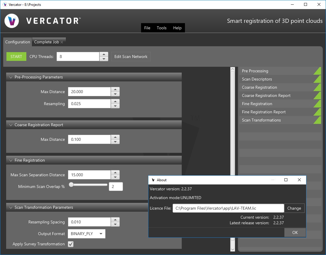 Working with Correvate Vercator 2.2.37 full license