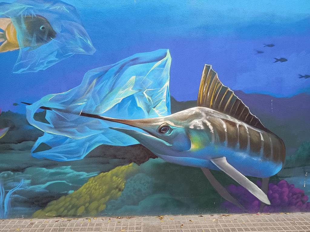 Spain - Andalusia - Malaga - Mural - Shark