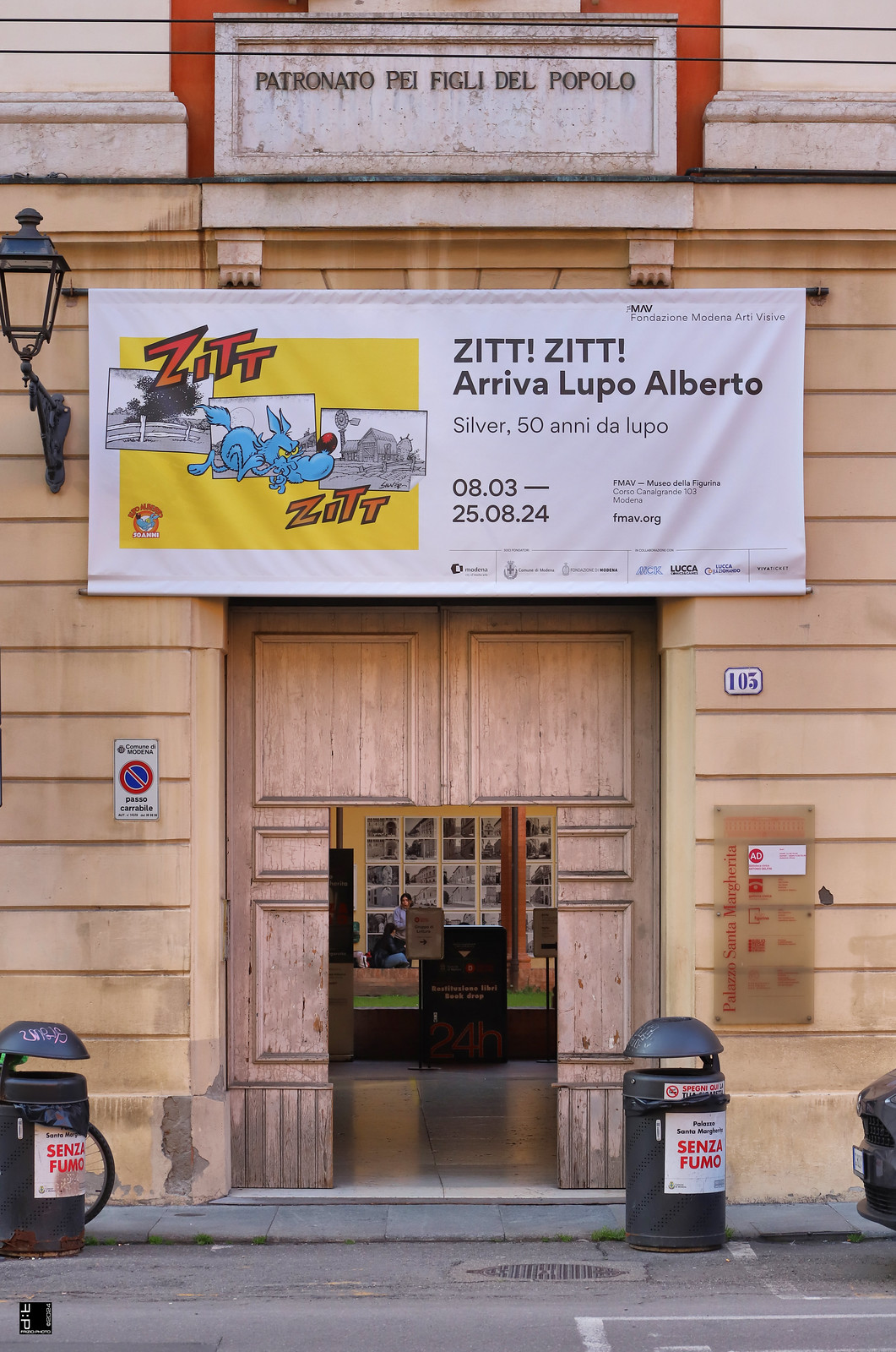 #a0743 Modena, Biblioteca Delfini, mostra Lupo Alberto
