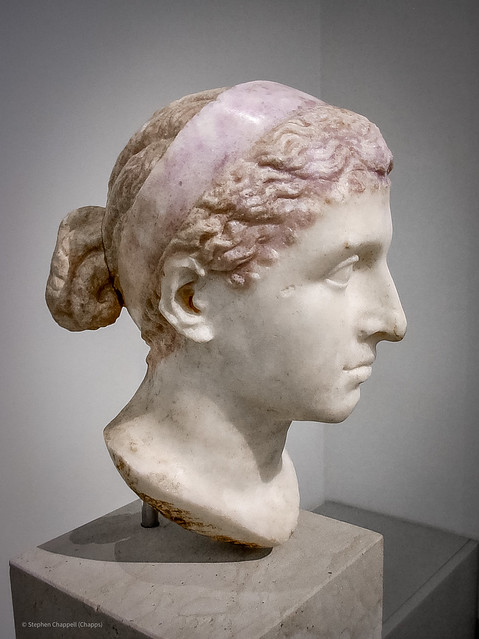Marble portrait head of Cleopatra VII, known as the 'Berlin Cleopatra'