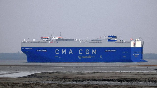 'CMA CGM Monaco' Vehicles Carrier on the Thames