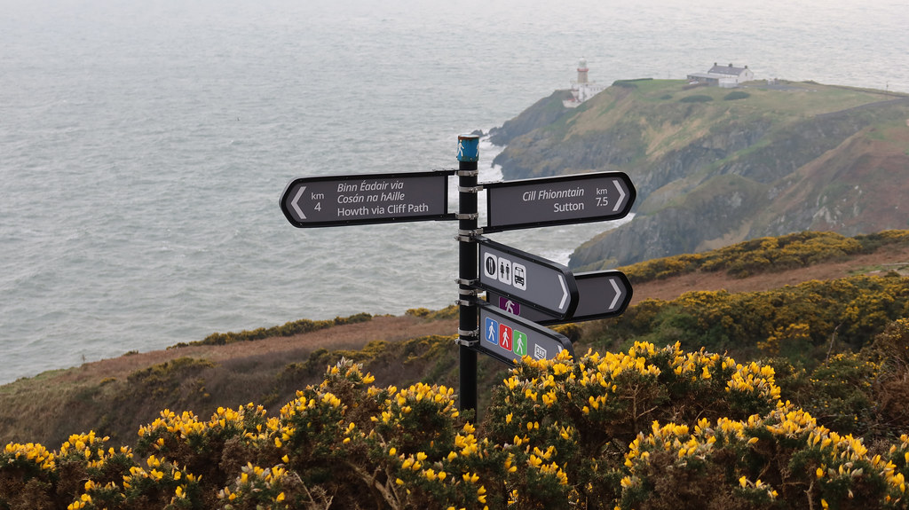 Signboard Howth Cliff Path