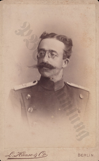 Premierlieutenant (later Oberst) Franz Graf von Haslingen, Infanterie-Regiment Nr. 137, 1888.