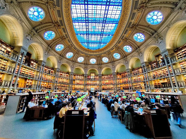 280 - Paris Janvier 2024 - Bibliothèque Nationale de France Richelieu, Salle Ovale