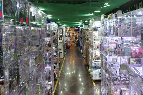 Rabbit warren of collectables, anime, Lego and trading card stalls inside the 'In's Point' shopping mall in Ya Ma Tei