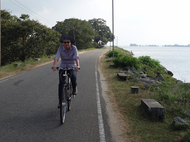 Cycling Along Bendiwewa Reservoir -  Ancient City of Polonnaruwa, Sri Lanka